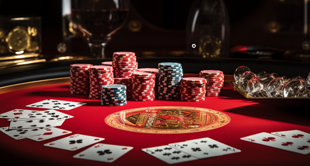 Hình ảnh minh họa cho các thành phần chính của Baccarat