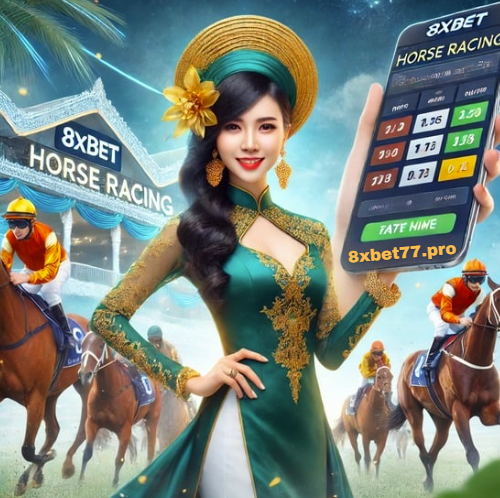 Hình ảnh người chơi tham gia đua ngựa trực tuyến tại 8xbet, biểu hiện sự hào hứng và niềm vui khi đặt cược.